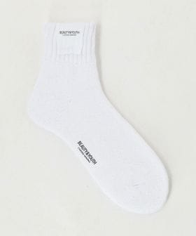 BEAUTY&YOUTH/ダブル リブ パイル クウォーター ソックス/ソックス / 靴下