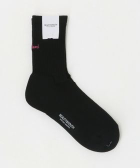 BEAUTY&YOUTH/フリーダム スタンダード エンブロイダリー ロゴ クォーター ソックス/ソックス / 靴下