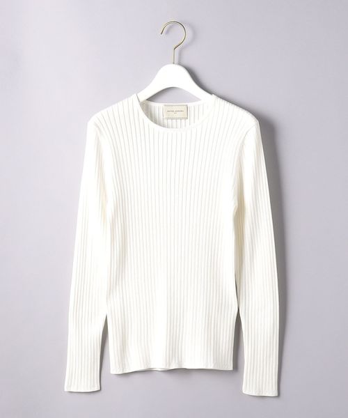 United Arrows C Si リブ クルーネック ニット B