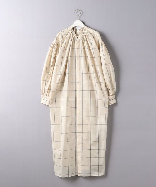 Hyke ハイク Plaid ギャザー シャツ