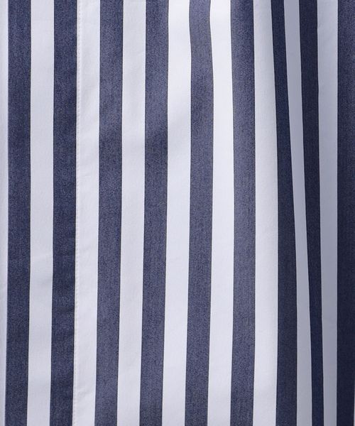 Hyke ハイク ストライプ ギャザー ワンピース