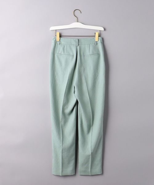 美品◯ユナイテッドアローズ　TA/P タックテーパードパンツ　ライム UNITED ARROWS TA/P タック テーパード パンツ B ライム