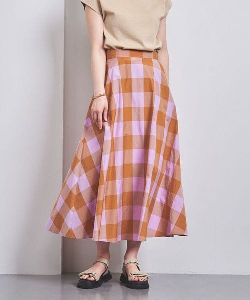 新品♥UNITED ARROWS FABRICA フレアスカートギンガムチェック 3600024Y0046_m1_a038.jpg