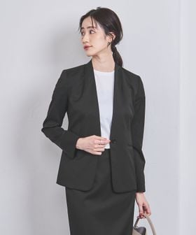 UNITED ARROWS CANONICO シャンブレー ノーラペルジャケット CANONICO ノーラペル ジャケット