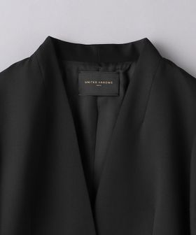UNITED ARROWS CANONICO シャンブレー ノーラペルジャケット CANONICO ノーラペル ジャケット