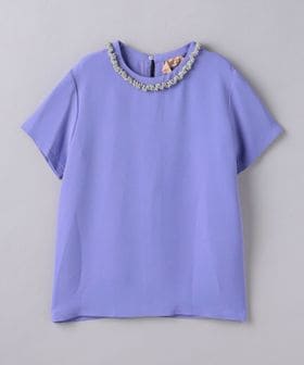 N°21/＜N°21＞ビジューネック ショートスリーブ ブラウス/シャツ / ブラウス