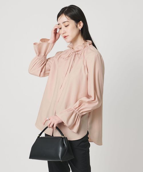 UNITED ARROWS/フリルカラー フレアスリーブ ブラウス/シャツ / ブラウス