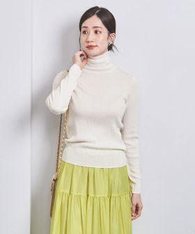 【超特価sale開催】  リブ タートルネック ニット トップス