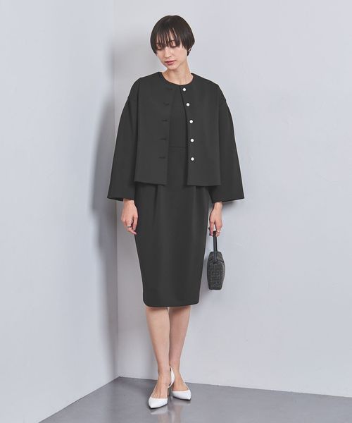 新品UNITED ARROWS SPONGY パール　ワンピース　ブラック　38 新品UNITED ARROWS SPONGY パールワンピースブラック38