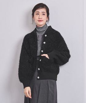 united arrows ツイード ビジュー ニットブルゾン ツイード ビジュー ニットブルゾン