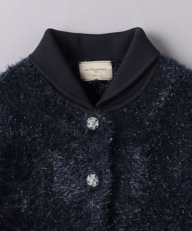 united arrows ツイード ビジュー ニットブルゾン ツイード ビジュー ニットブルゾン