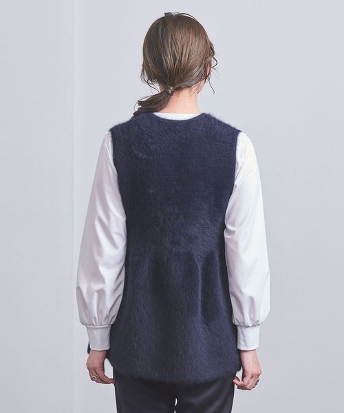 フォックス カシミヤ フリルベスト