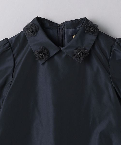UNITED ARROWS フラワーカラー ブラウス　ブラック　38 UNITED ARROWS フラワーカラー ブラウス ブラック 38 - メルカリ
