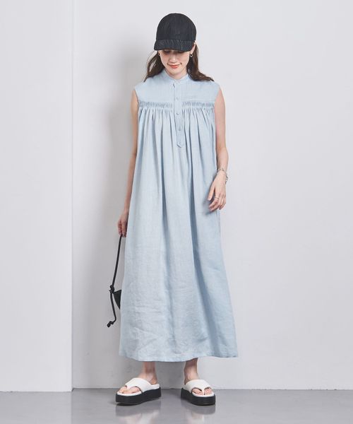 別注】＜Scye＞LIN タック ワンピース 