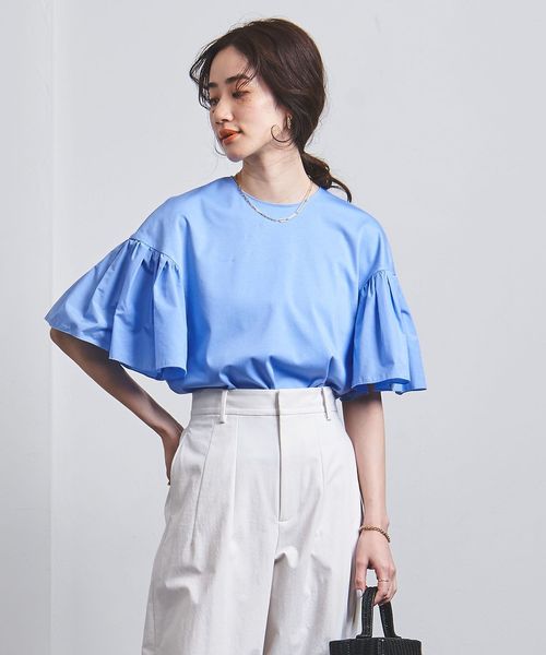 ユナイテッドアローズ　 フリル＆プリーツデザイン トップス UNITED ARROWS（ユナイテッドアローズ）の「ビスチェデザイン