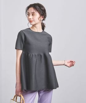 ユナイテッドアローズ　ペプラムショートスリーブニットアルアバイル　yori ペプラム ショートスリーブ ニット