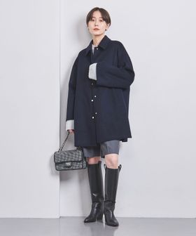 美品ユナイテッドアローズ リバー メタルドット ブルゾン36