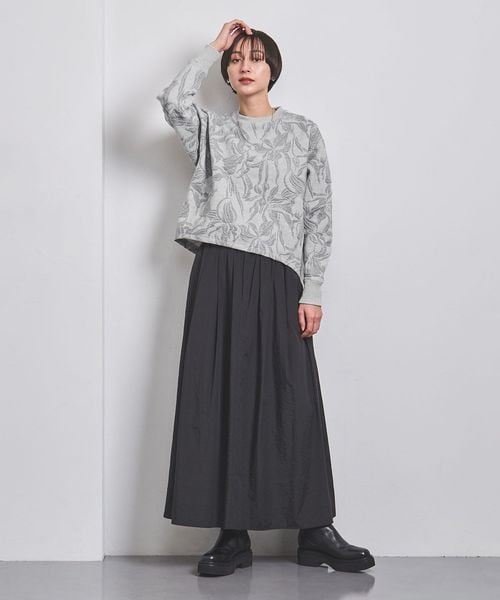 【美品！】UNITED ARROWS フラワージャガードロングスリーブスウェット フラワー ジャカード ロングスリーブ スウェット
