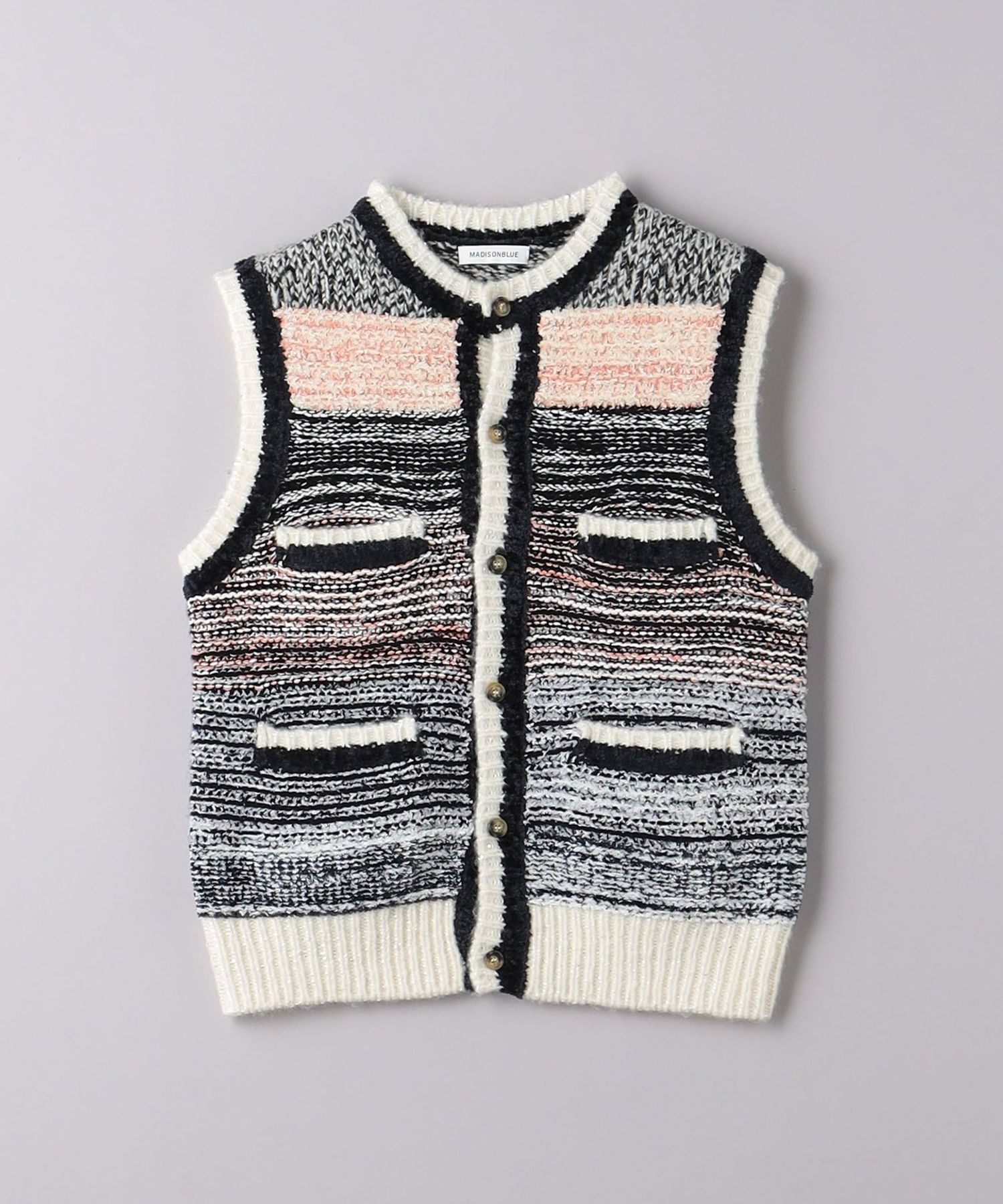 マディソンブルー白　ニットベスト マディソンブルー白 ニットベスト