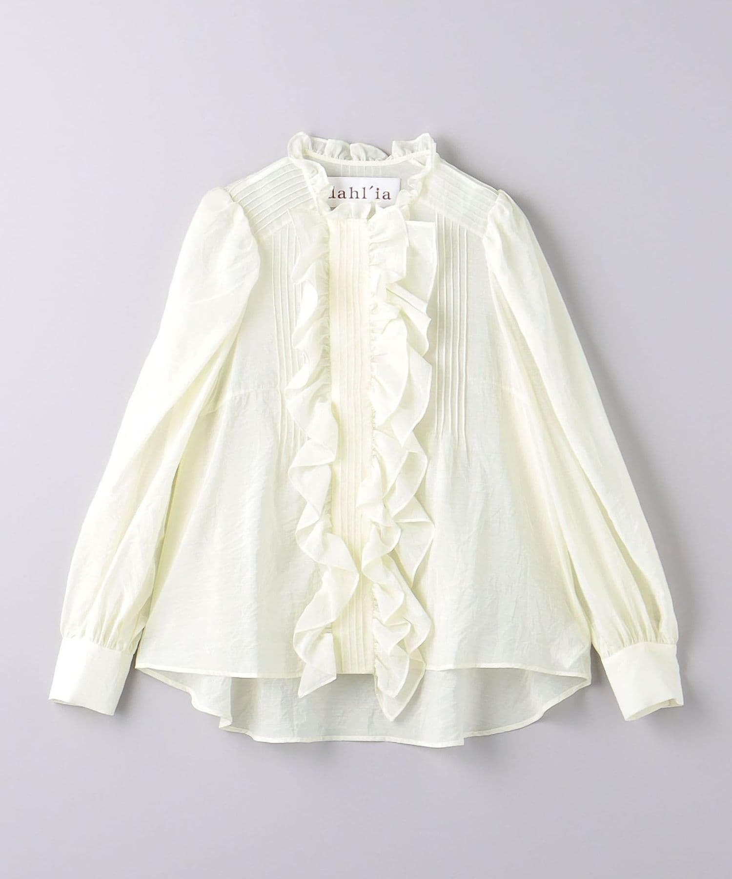 UNITED ARROWS 【別注】＜dahl’ia＞シアー フリル ブラウス dahl'ia（ダリア）の「【別注】＜dahl'ia＞シアー フリル