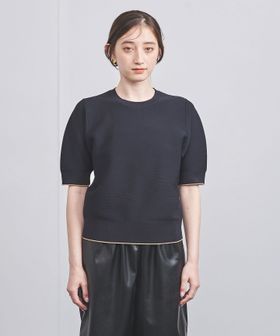 ラメライン ショートスリーブ ニット 