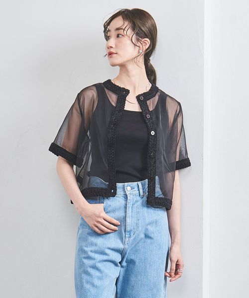 UNITED ARROWS/オーガンジー 2WAY ブラウス/シャツ / ブラウス