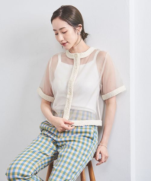 UNITED ARROWS/オーガンジー 2WAY ブラウス/シャツ / ブラウス