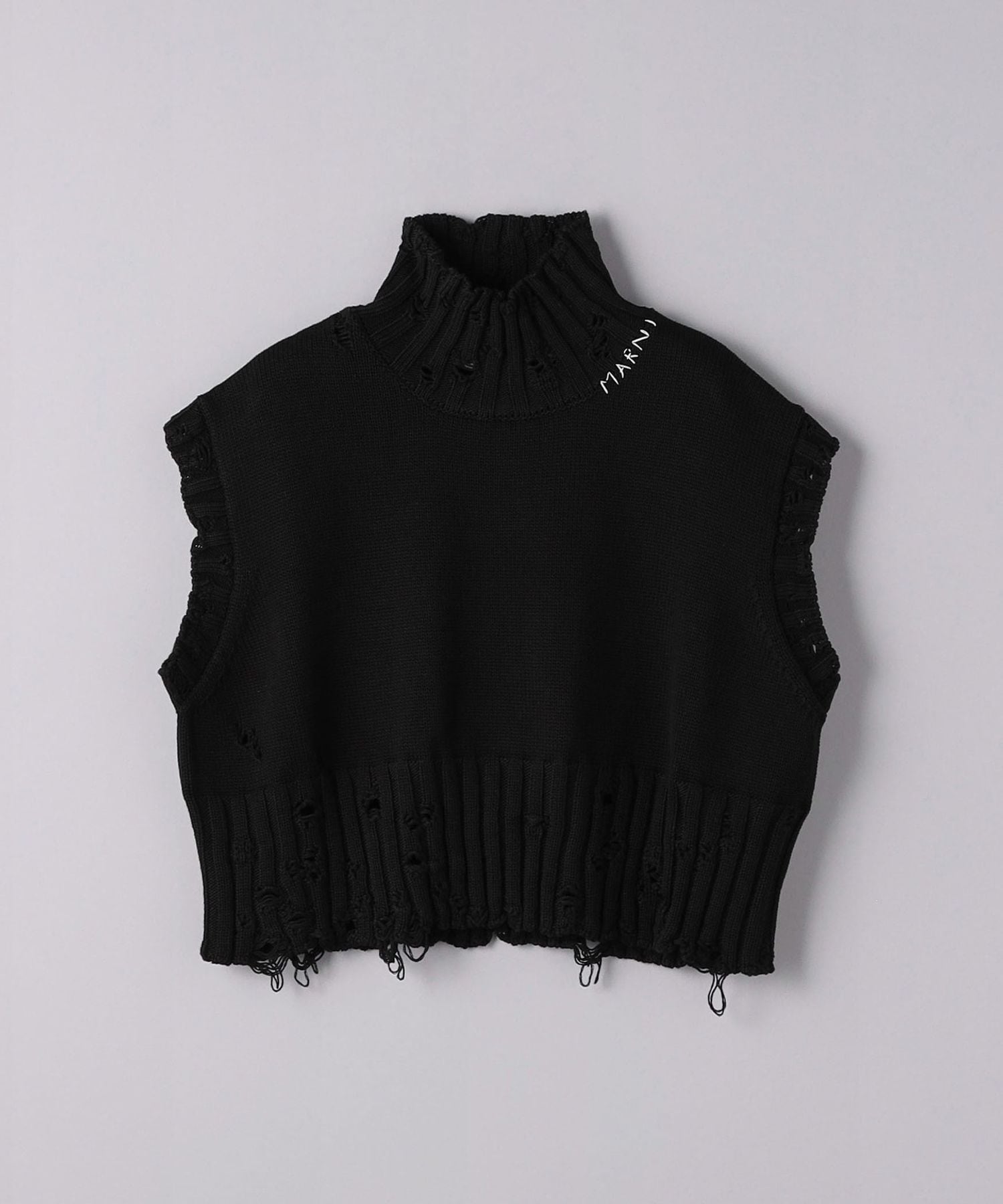 MARNI＞クラッシュ ノースリーブ ニット