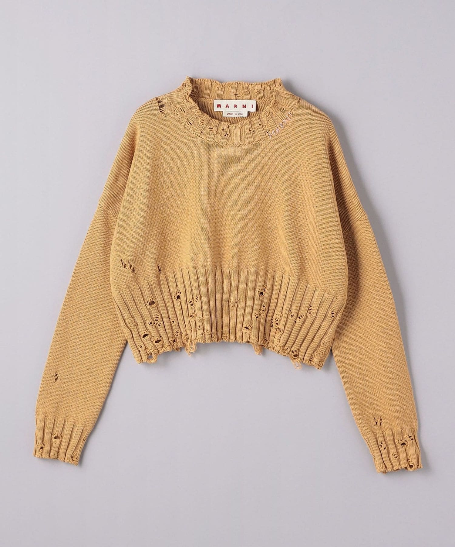 MARNI＞クラッシュ ロングスリーブ ニット