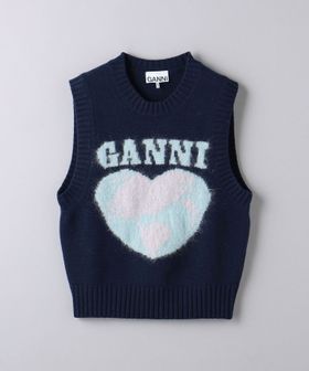 GANNI/＜GANNI＞HEART ニットベスト/ベスト