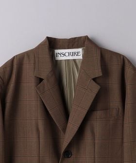 INSCRIRE＞チェック バックジップ ジャケット