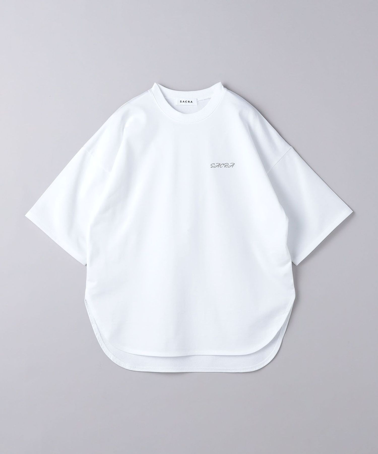 エンブロイダリーロゴＴシャツ　カシミヤ　BARRIE エンブロイダリーロゴTシャツ カシミヤ BARRIE