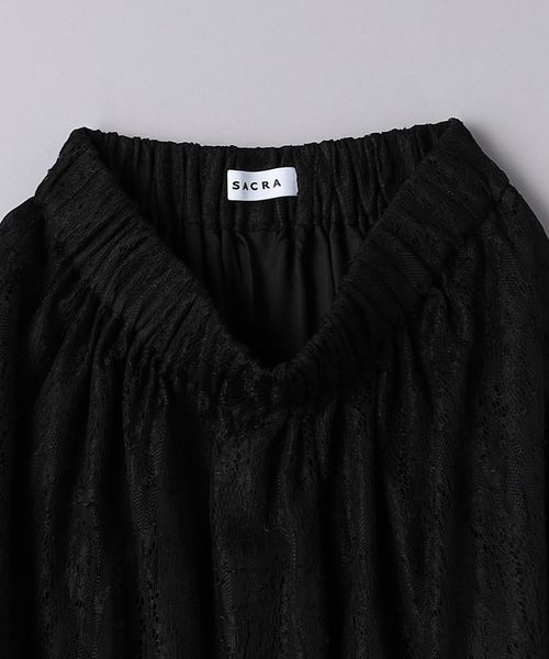 新品未使用タグ付き　SACRA ユナイテッドアローズ　ティアードロングスカート UNITED ARROWS（ユナイテッドアローズ）の「シアサッカー