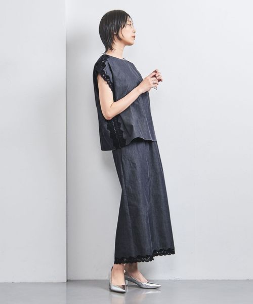 united arrows チェーンレース　タイトスカート UNITED ARROWS（ユナイテッドアローズ）の「UBCS チェーンレース