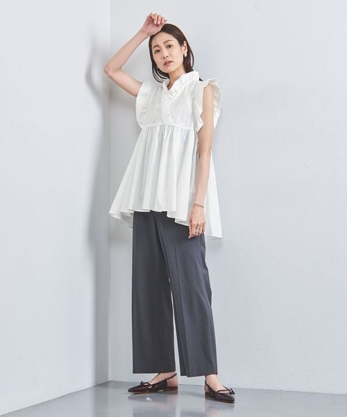 united arrows カシュクール フリルギャザー ブラウス カシュクール フリルギャザー ブラウス
