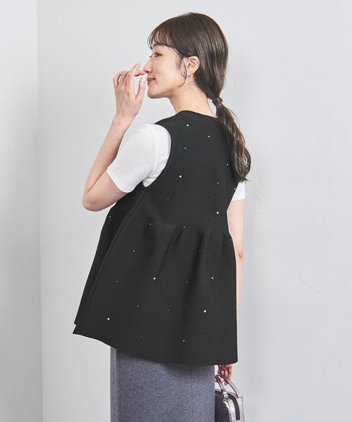 ☆ユナイテッドアローズ　マルチビジューニットベスト☆ 新品未使用 1500024F0886_m1_a033.jpg