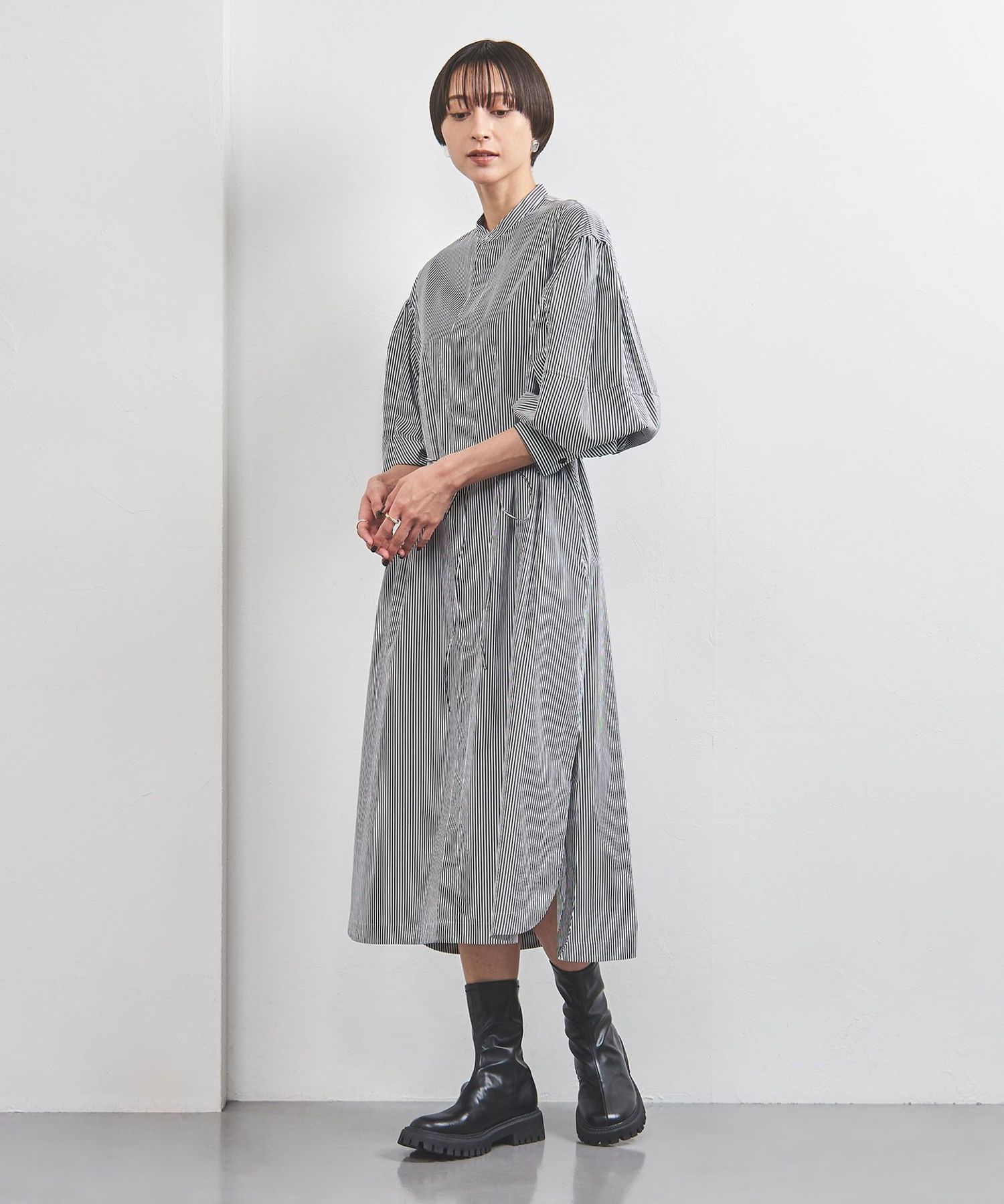 ENFOLD(エンフォルド) RANDOM BALLOON DRESS ENFOLD RANDOM BALLOON DRESS