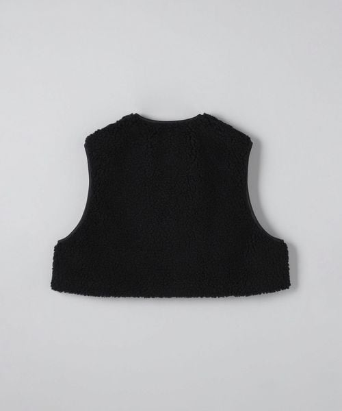 HYKE FAUX SHERING VEST ハイク　ボアベスト　新品 HYKE(ハイク)】 FAUX SHEARLING CROPPED VEST｜パリゴ尾道店