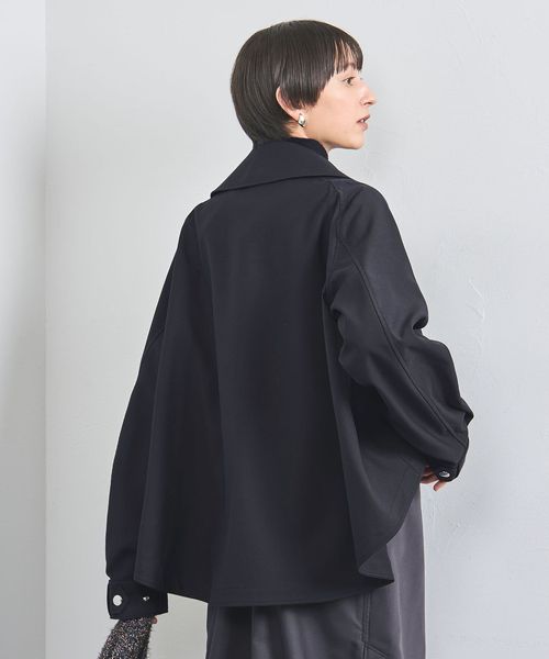 【THE RERACS】ポンチョブルゾン 別注】＜THE RERACS ＞ミディアム ポンチョ ブルゾン