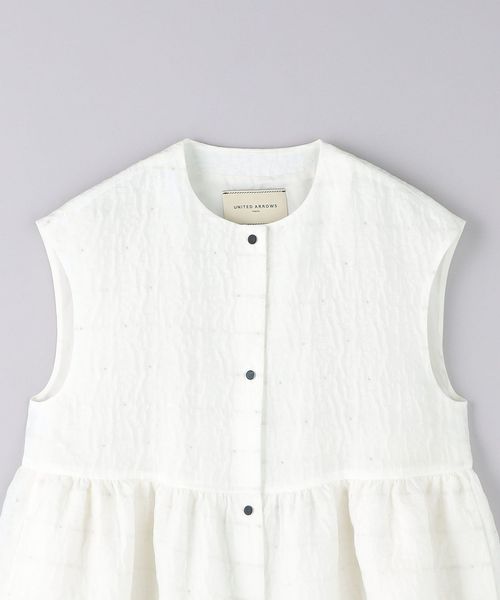 ま*ん様 新品タグ付き★UNITED ARROWS エアリードットジャカードベス エアリー ドットジャカード ベスト