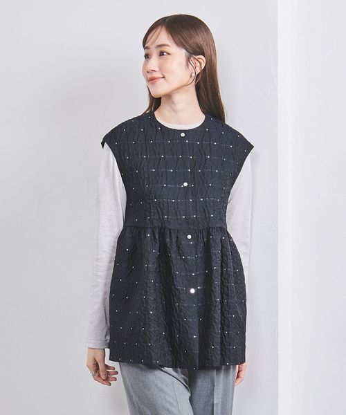 ユナイテッドアローズ　エアリー ドットジャカード ワンピース UNITED ARROWS（ユナイテッドアローズ）の「エアリー ドットジャ