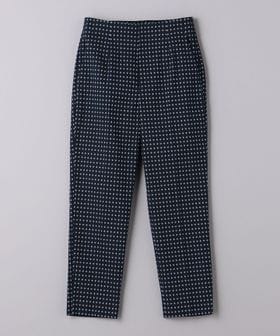 ダイヤドット ジャカード スリムパンツ 