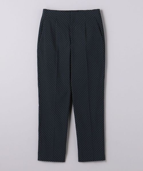 スモールドット ジャカード スリムパンツ