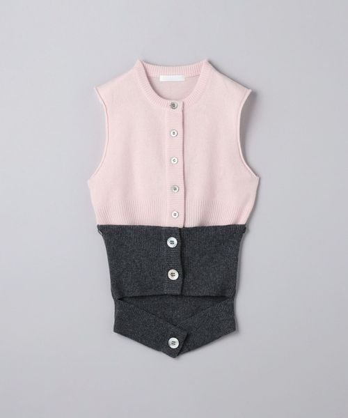 KAYLニットベスト ピンク