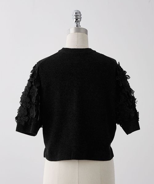極美品✨ ユナイテッドアローズ フラワーカットジャカード コンビニット ブラック 極美品✨ ユナイテッドアローズ フラワーカットジャカード