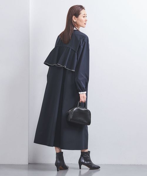 パイピング バックラッフルフリル ワンピース 