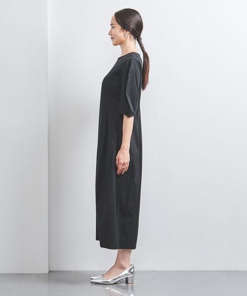 【美品】UNITED ARROWS Pパフワンピース　ネイビー 美品】UNITED ARROWS Pパフワンピース ネイビー - メルカリ