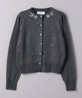 MUVEIL/＜MUVEIL＞スタービジュー ニットカーディガン/カーディガン / ボレロ
