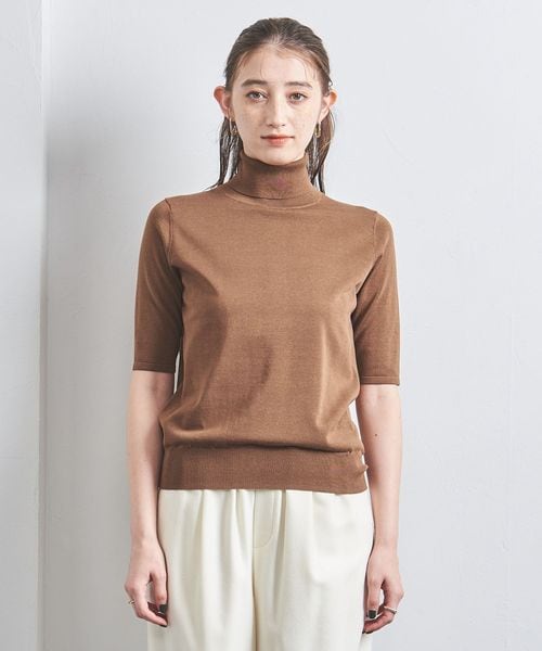 UNITED ARROWS◆リブタートルネックショートニット/ウール/ORN 中古・古着通販】UNITED ARROWS (ユナイテッドアローズ) リブ