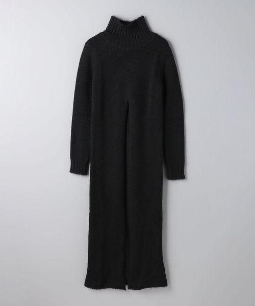 JIL SANDER＞フロントスリット ニットワンピース